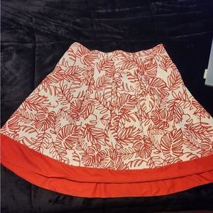 Lane Bryant palm print skirt